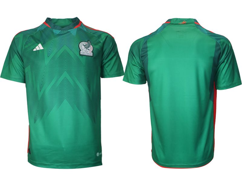 Men 2022 World Cup National Team Mexico home aaa version green blank Soccer Jerseys